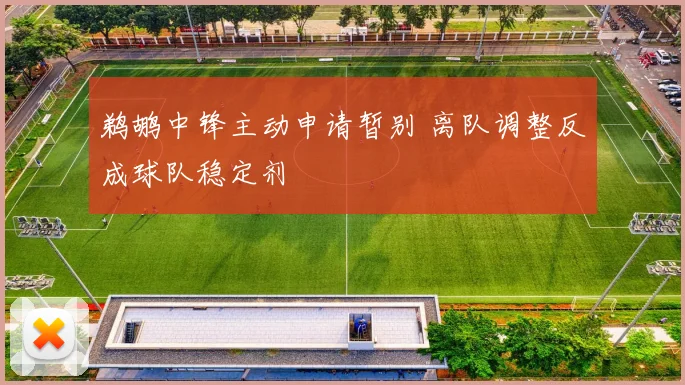 鹈鹕中锋主动申请暂别 离队调整反成球队稳定剂